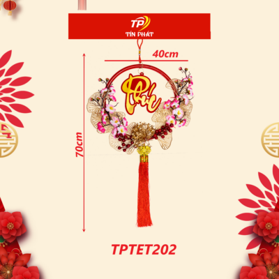 Treo vòng điện hoa đào - Phúc