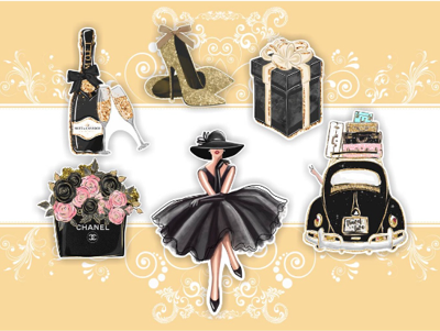 Thẻ cắm giấy mẫu cô gái